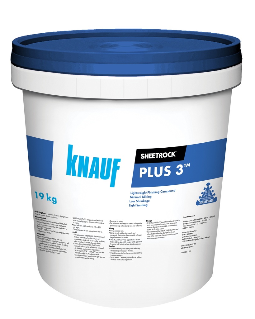 Knauf Plus 3 Finishing Compound - 18L