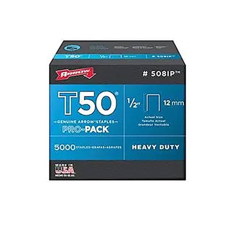 Arrow™ T50 Staples – 12mm (1/2”) Bulk Pack 5000