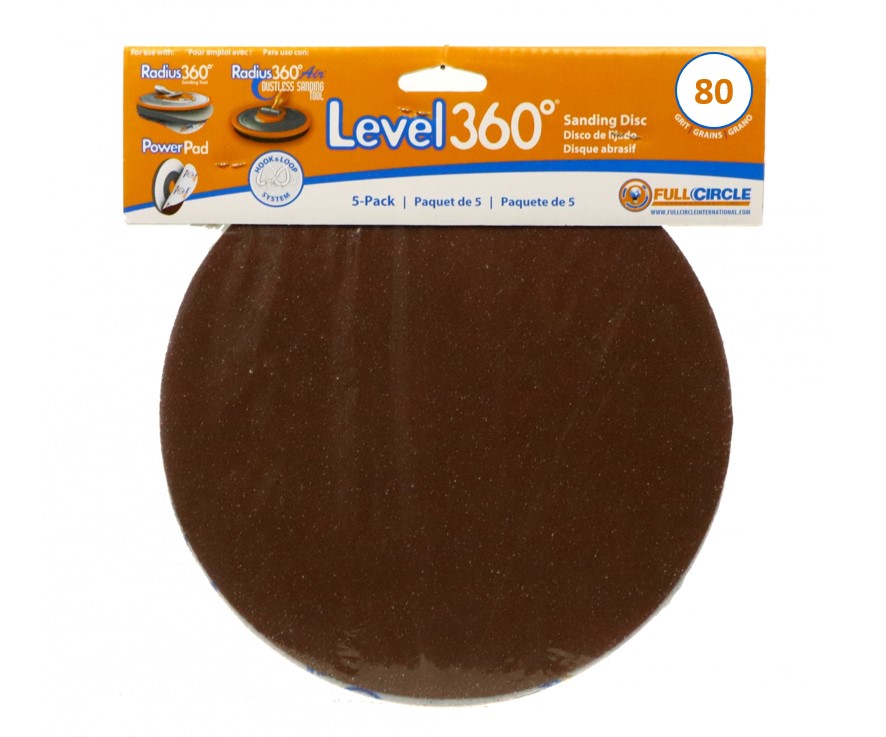 Radius 360® Sanding Disc 80g - 5 PK