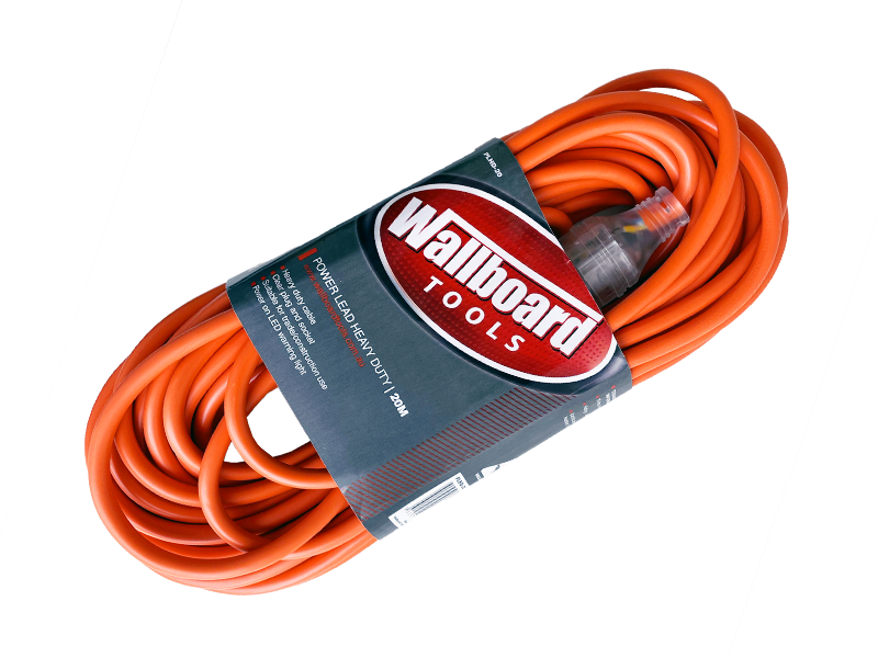 Wallboard Tools™ Heavy Duty Power Lead – 20m